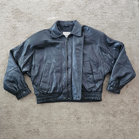 L.A. Leather Jackets & Coats 8s Vintage Mens Greaser Punk Black